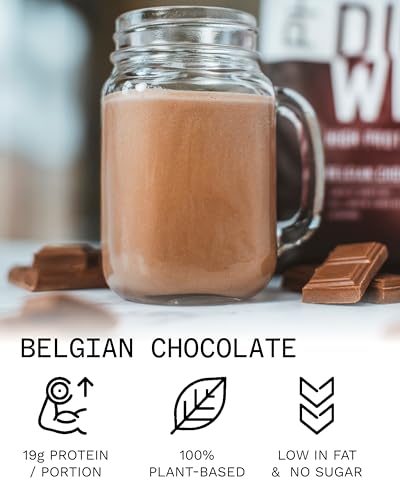 PhD Nutrition Diet Plant, Vegan Protein Powder Plant Based, Belgian Chocolate, High Plant Protein, 20 Servings Per 500g Bag