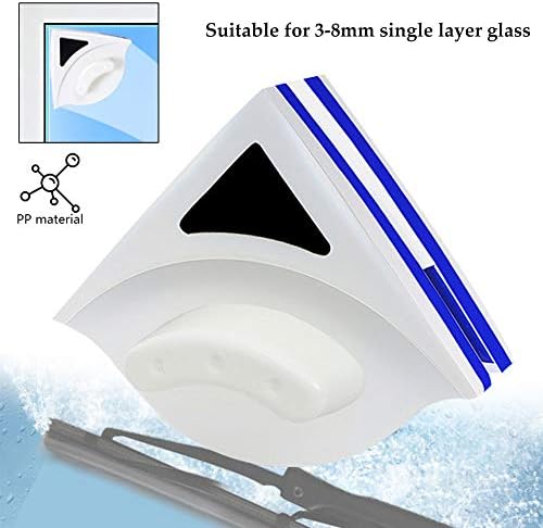 Double-sided Window Cleaner Glass Wiper Magnetic Cleaning Tools Glider Washing Glass Cleaning Brush Ultra-Strong Both Side Glass Surface Wiper Cleaner for High-rise Double Glazed Windows PP 3-8mm