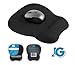 Ergonomic Mouse Pad with Wrist Rest Support, Black | Eliminates All Pains, Carpal Tunnel & Any Other Wrist Discomfort! Non-Slip Base, Stitched Edges! (2)