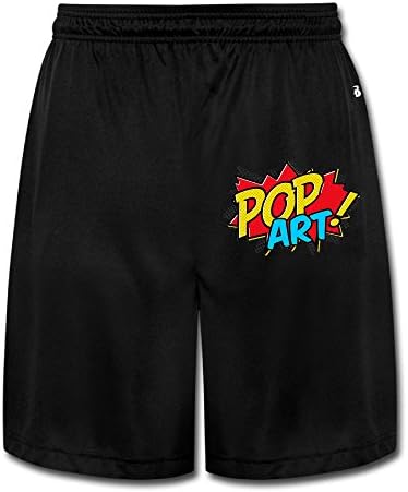 Top1VA Pop Art Hip Hop Performance Classic Cotton Pocket Breathable Athletic Running Shorts Sweatpants Gifted For Men