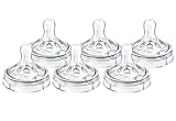 Philips Avent Natural Nipple Fast Flow, 6 Pack BONUS Reusable Sterilizer Bag