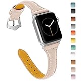 OULUCCI Compatible Apple Watch Band 38mm 40mm, Top Grain Leather Band Replacement Strap for iWatch Series 4,Series 3,Series 2,Series 1,Sport, Edition