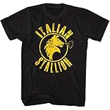 American Classics Men's Rocky Italian Stallions T-Shirt, Black, Large