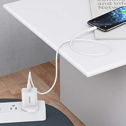 CHOETECH USB C Charger, 18W 3A USB C Wall Charger with Power Delivery 3.0 USB C to Lightning Cable Type C Adapter for iPhone Xs/XS Max/XR/X/8/7/6/Plus,iPad Pro/Air 2/Mini 4 And More