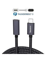 Cable alargador Thunderbolt 3 (5.9 ft), cable extensor USB tipo C 3.1 macho a hembra para Nintendo Switch, MacBook Pro, Google Pixel 3 2 XL, USB-C Hub, Samsung S8 y más.