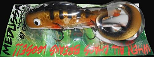 Chaos Tackle Monster Medussa Hot Perch 17" Musky Pike Lure Muskie Bait Lures Swimbait Bull Dawg