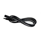 Hanvex HDCX3T 3ft 2.1mm x 5.5mm DC Power Adapter Extension Cable, 18AWG Heavy Duty Cord for 12V, 24V Wireless Camera, LED, and More