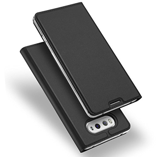 LG V20 Case,MAETEK Glossy Premium PU Leather Wallet Folio Card Slot Kickstand Function Magnet Closure Slim-Fit Sleek Front/Back Full Body Protective Book Style Shockproof Cover for LG V20,Star Gray