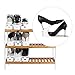 femor Shoe Slots Organizer, Adjustable Shoe Rack Shoe Organizer - Double Layer Stack - Space Saver Storage Rack Holder 10-Pack (9.8Inch，White)