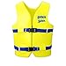 TRC Recreation Super Soft Child Size Medium Life Jacket USCG Approved Vinyl Coated Foam Swim Vest for Kids Swimming Pool and Beach Gear, Yellow