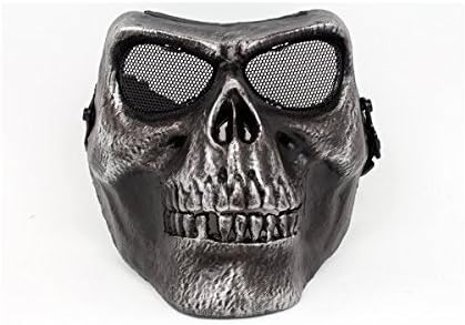 Amazon リアル塗装で雰囲気さらに向上 M02 Caciqueタイプ スカルマスク Silverglay シルバーグレイ サバイバルゲームやコスプレに コスプレ 仮装 通販
