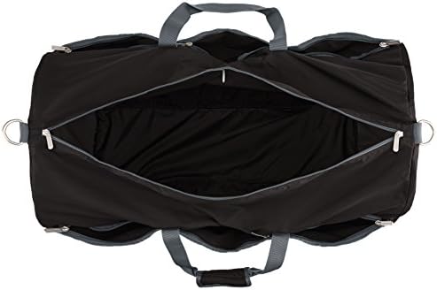 puma black solid duffle bag