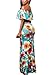 Happy Sailed Women's Off-the-Shoulder Floral Sleeve Short Gown Dress, 61189-4 Print, Medium
