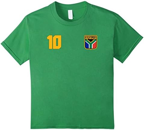 unisex-child South Africa T-shirt South African Tee Soccer Football 8 Grass