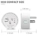 Smart Plug WiFi Wireless Home Electrical Timing Outlet Remote Control Your Devices from Anywhere Works with Alexa and Google Assistant IFTTT No Hub Required 2 Pack