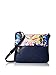 Isaac Mizrahi Womens Fashion Designer Handbags Helen Leather Crossbody Bag Rose Stripe