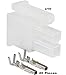 (2 Circuit) Molex, Receptacle Housing w/Female Crimp Terminals,- 18-24 AWG, Mini-Fit Jr ™ (Pack of 10)