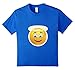 Angel Emoji T-Shirt Yellow Halo Smile Blue Emoticon Smiley