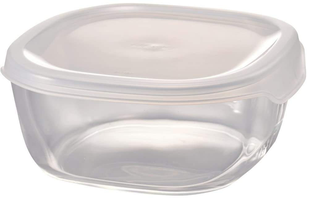 HARIO(ハリオ) 日本製 耐熱ガラス製 保存容器・角 600ml BUONO kitchen KST-60-TW クリア商品画像