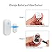 Wireless Doorbell Door Open Chime Kit BITIWEND Waterproof Doorbell plus Door Entry Alert with 52 Tunes LED Indicator 4 Level Sound Control for Home/Office/Store 1 Receiver+1 Push Butoon+1 Door Sensor