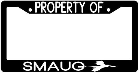 Property Of Smaug Black Plastic License Plate Frame Lord Of The Rings The Hobit