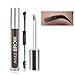 FOXCESD Eyebrow Gel Waterproof, 24 Hours Long Lasting for Eyebrow Makeup (Black/Brown)