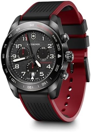 Amazon.com: Victorinox Swiss Army Chronograph Black Dial Brown