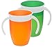 Munchkin Miracle 360 Trainer Cup, Green/Orange, 7 Ounce, 2 Count