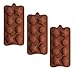 POPBLOSSOM Brown Silicone Mold for Chocolate Candy Seashell Shells Star Fish Tray 3 Molds