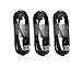 Samsung ECC1DU6BBE/ECB-DU4EBE 5-Feet Micro USB Charging Cable - Original OEM - Black, 3-Pack