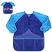 NUOLUX Painting Apron Kids Waterproof Long-sleeved Art Smock Toddler (Blue)