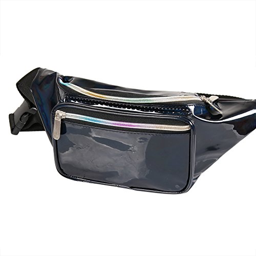 2 Holographic+Fanny+Pack+Women+Adjustable