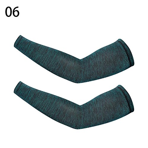Nacome UV Protection Cooling or Warmer Arm Sleeves for Men Women Kids Sunblock Protective Gloves Running Golf Cycling Driving-Long Tattoo Cover Arm Warmer (D) - Thumbnail 3