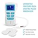 TENS Unit Electronic Pulse Massager Machine 8 Massage Modes and 50 Intensities for Back Neck Shoulder Knees Pain, EMS Muscle Stimulator Pain Relief Therapy with 4 Reusable Pads