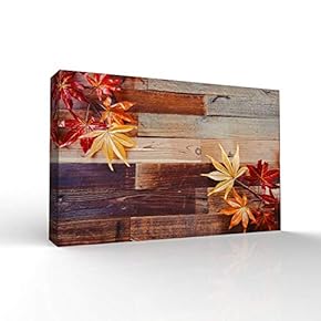 Wood Feature Flowers Painting Artwork for Home Framed