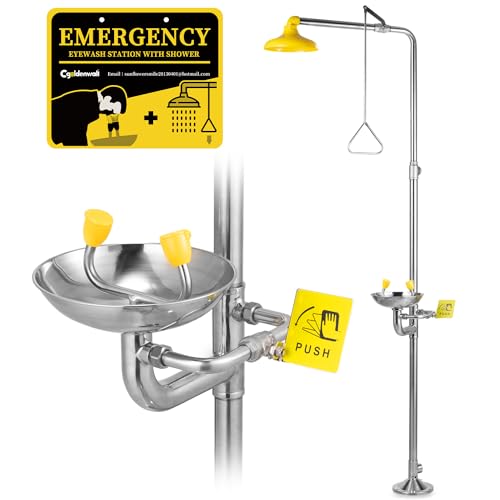 Mua CGOLDENWALL Emergency Shower Eye Wash Station Safety Shower Station