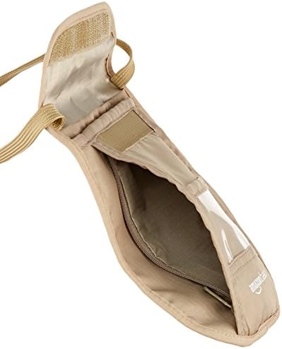 Amazon Basics RFID Travel Neck Passport Holder Wallet - Khaki 6 Amazon Basics RFID Travel Neck Passport Holder Wallet - Khaki