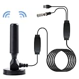 ETbotu 1080P 200 Mile Range Antenna TV Digital HD Skywire 4K Antena Digital Indoor HDTV Dual Amplifier