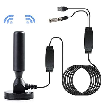 Zantec 1080P 200 Mile Range Antenna TV Digital HD Skywire 4K Antena Digital Indoor HDTV Dual Amplifier