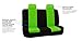 FH Group Car Seat Covers Full Set Flat Cloth Seat Covers Green, Rear Solid Bench Car Seat Cover and Universal Fit Combo Non-Slip Dash Grip Pad Car Seat Protector Cars Trucks SUV Interior Accessories