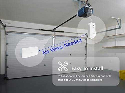 Smart WiFi Garage Door Opener, Wireless & WiFi Remote Smart Phone Controlled, Compatible with Amazon Alexa, Google Assistant, IFTTT, No Hub Required (Smart wifi garage door opener) - Thumbnail 4