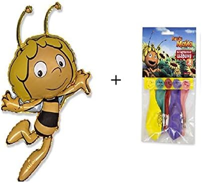 Maya The Bee Party Foil Ballons Set : 1 + 5 pcs (different colors)