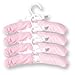Trend Lab Gingham Seersucker Children's Hangers, 4 Pack Pink/White