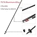 YAHILL® Folding Trekking Pole Collapsible Stick Ultralight Adjustable, Alpenstocks with EVA Foam Handle, for Travel Hiking Camping Climbing Backpacking Walking ((Standard- Black&Green) - 1pc)