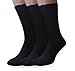 PETANI Mens Socks, 3 pack Rich European Dress Organic Cotton Socks Men Black (XL)