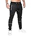 MODCHOK Men's Jogger Sweatpants Fleece Pants Workout Trousers Slim Fit Tracksuit A-Black S