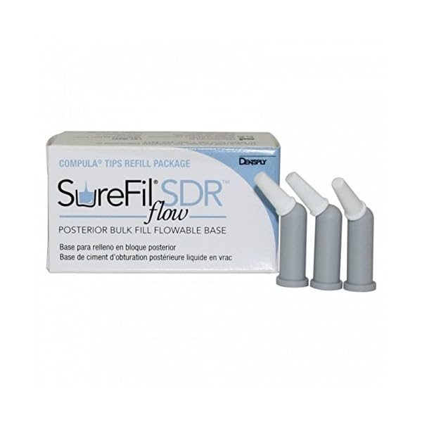 Dentsply 61C006 Surefil SDR Flow 0.25 g Compula Tip Refill, A1 Shade (Pack of 15)