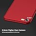 RANVOO iPhone SE Case 2020, iPhone 8 Case, iPhone 7 Case, [Aurora Series] Soft TPU Case Ultra Thin Slim Fit Anti-Fingerprint Rubber Cover, Stylish iPhone SE Case, Chili Red