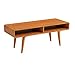 Boraam Zebra Series Halmstad Coffee Table, Rich Walnut