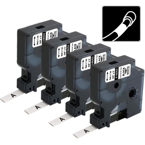 Rhino 5200 Tape Aonomi Replacement for Dymo 18053 3/8" 9mm Heat Shrink